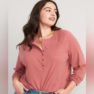 ✨3/$15 Old Navy | Long Sleeve Loose Fit Henley Shirt